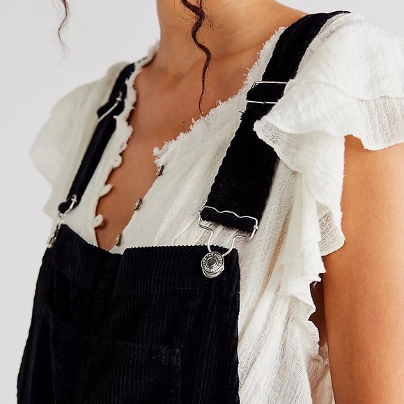 Free People Ziggy Cord Shortalls Brand New - Picture 6 of 16